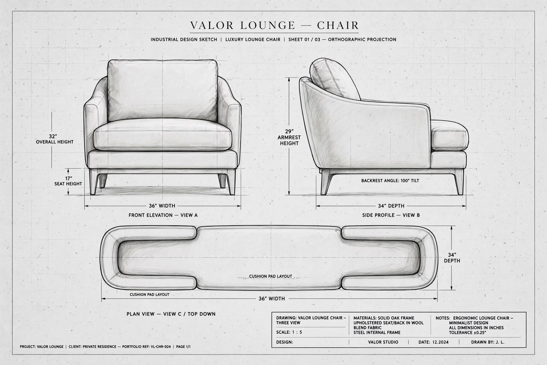 Valor Lounge design sketch